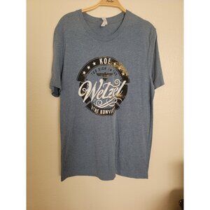 Koe Wetzel And The Konvicts Rock Country Too High To Cry Grray T-Shirt Adult's L